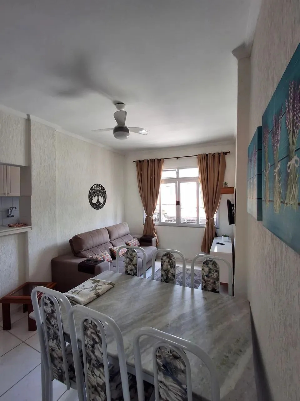 Apartamento mobiliado 55 m² com 2 quartos para alugar no Centro de Caraguatatuba